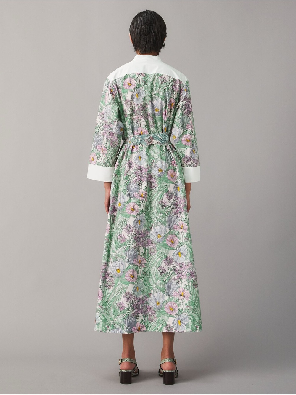 Tory Burch Bib Front Printed Caftan - NWT - Picture 2 of 11